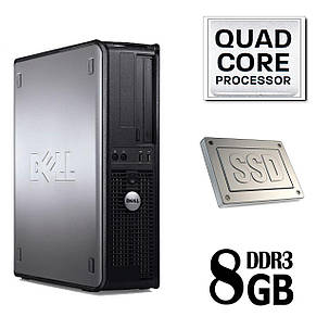 Комп'ютер Dell 780 SFF/Intel Core 2 Quad Q8200 (4 ядра по 2.33GHz) / 8 GB DDR3 / 120 GB SSD, фото 1