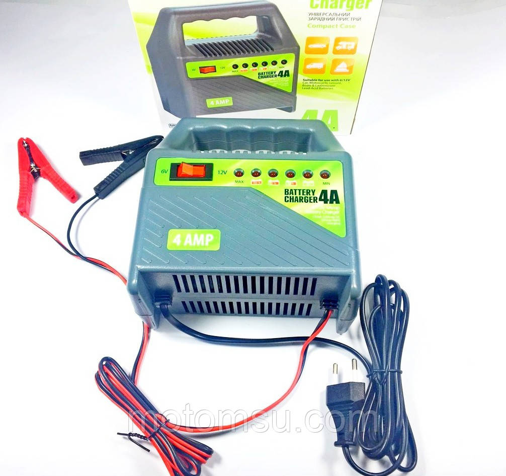Зарядний пристрій 6v/12v 4 Amp імпульсне Lavita 192204