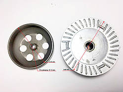 Зчеплення заднє в зборі (алюмінієвий шків)Торнадо -250.