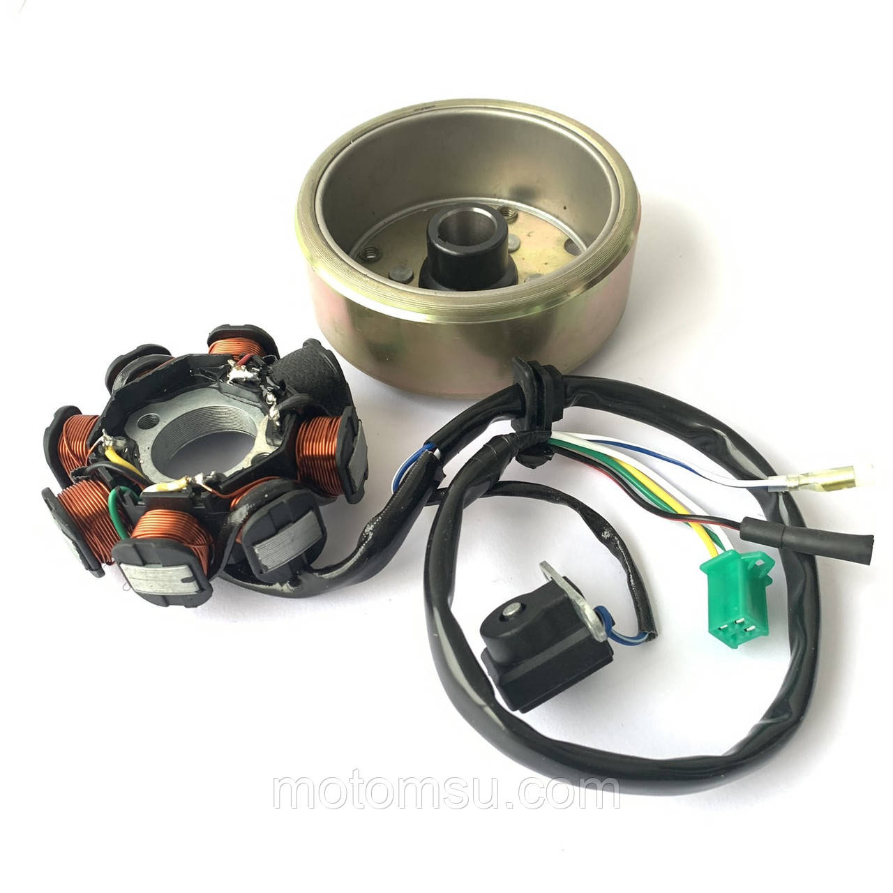 Генератор 4T GY6 125/150 куб. в зборі, котушки 7+1, фото 1