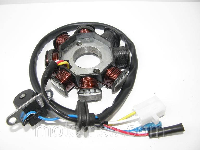 Статор генератора двигуна 4T GY6 80 куб. 6+2 котушки, Viper