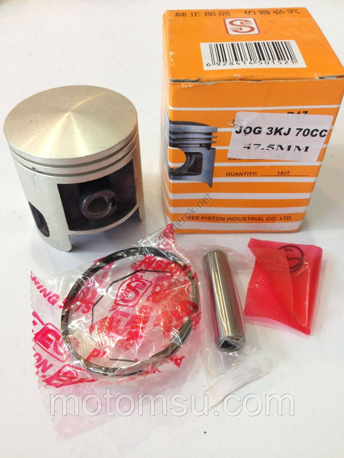 Поршень 47.50 мм, +0.50, під 10 палець Yamaha Jog, Тайвань SEE., фото 1