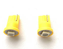 Лампа покажчика поворотів, безцокольная, 1 крістал жовта T9, 2 шт.
