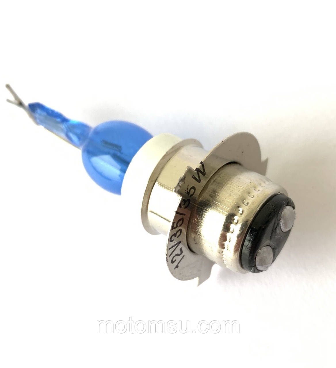 Лампа фари P15D-25-3 12V 35/35 синя галоген на блістері, фото 1