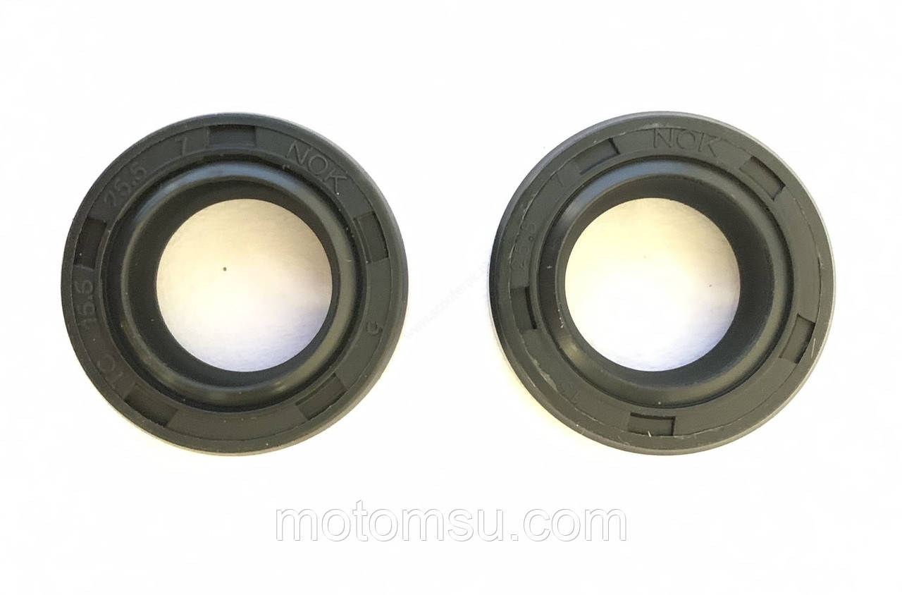 Сальник коленвала Honda Dio AF18/Tact, фтористі, до-кт 2 шт. NOK, фото 1
