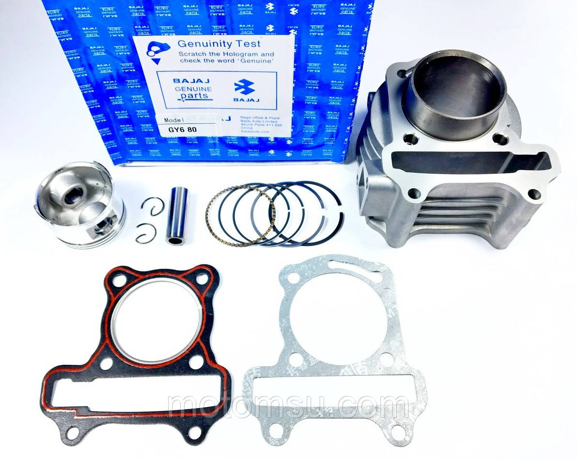 Поршнева група GY6-80 куб, 47 мм, Bajaj, фото 1