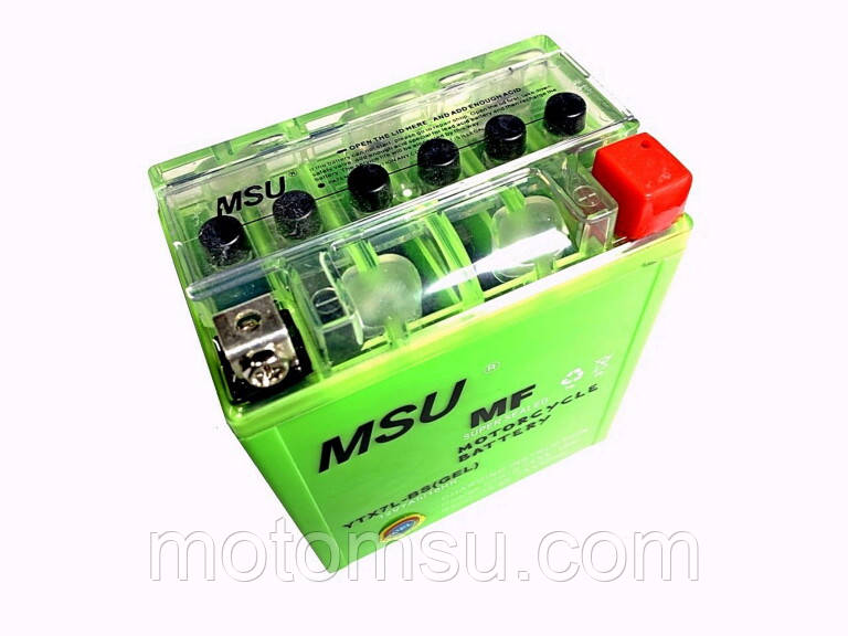 Акумулятор 12V 7Ah YTX7L-BS 110/130/65 мм (гелевий), Тайвань MSU.