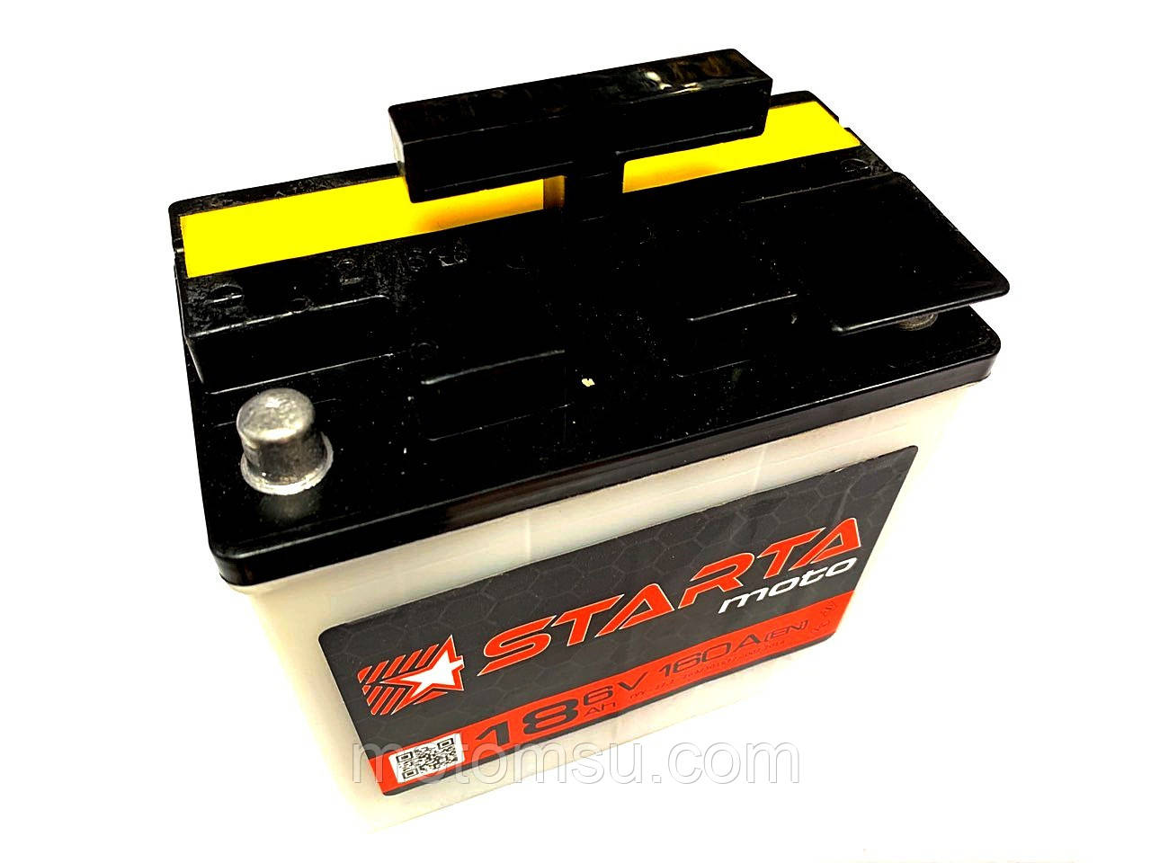 Акумулятор 6V 18Аһ 1602A 135/70/140 мм (кислотний) Starta