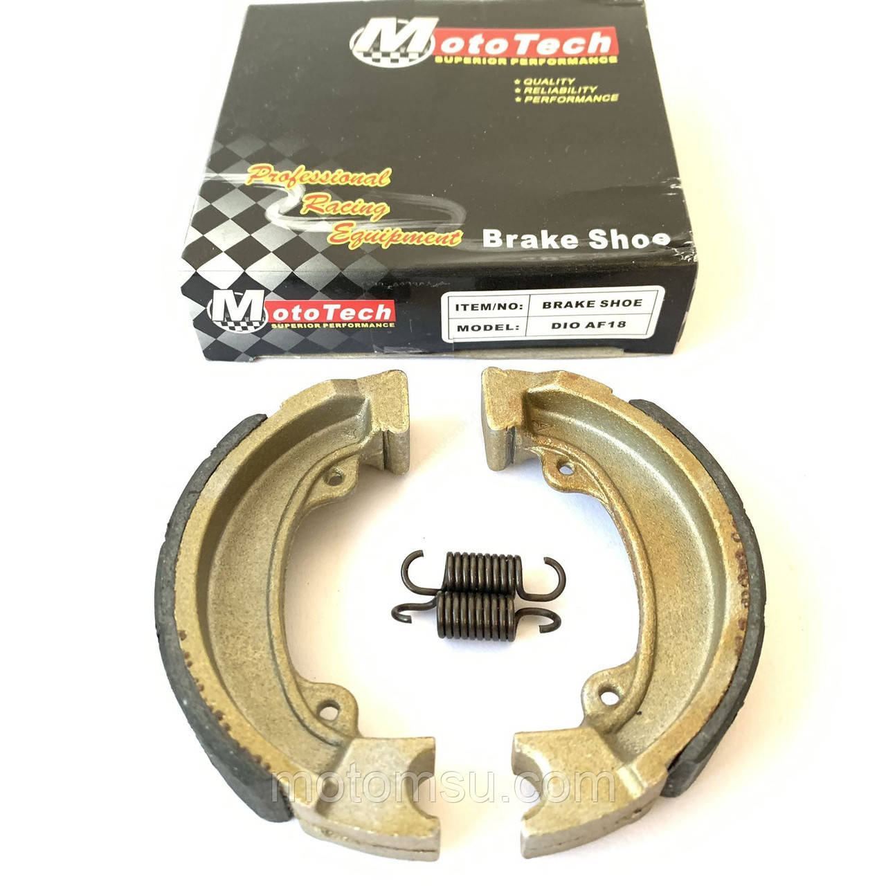 Колодки гальмівні задні Honda Dio AF18/27/28/34/35/ZX/Tact 24/30/51, Mototech