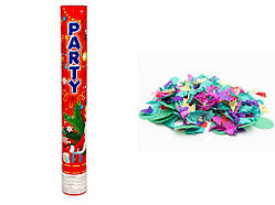 Хлопавка 38,5 см, пневматична, червона, різнокольорові тканинні формочки у вигляді дерева і кружечка (401017-1)