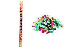 Хлопавка 80 см, пневматична, різнокольорові смужки з паперу (400348)