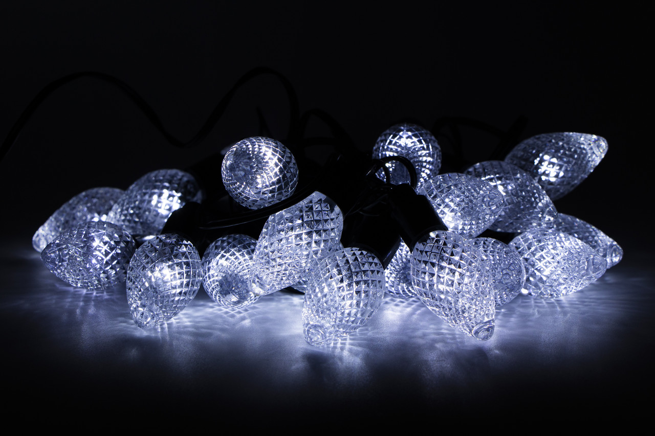 Світлодіодна новорічна гірлянда з насадками 20Л біла, LED (650958), фото 1