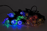 Світлодіодна новорічна гірлянда з насадками 20Л різнокольорові, LED (650903)