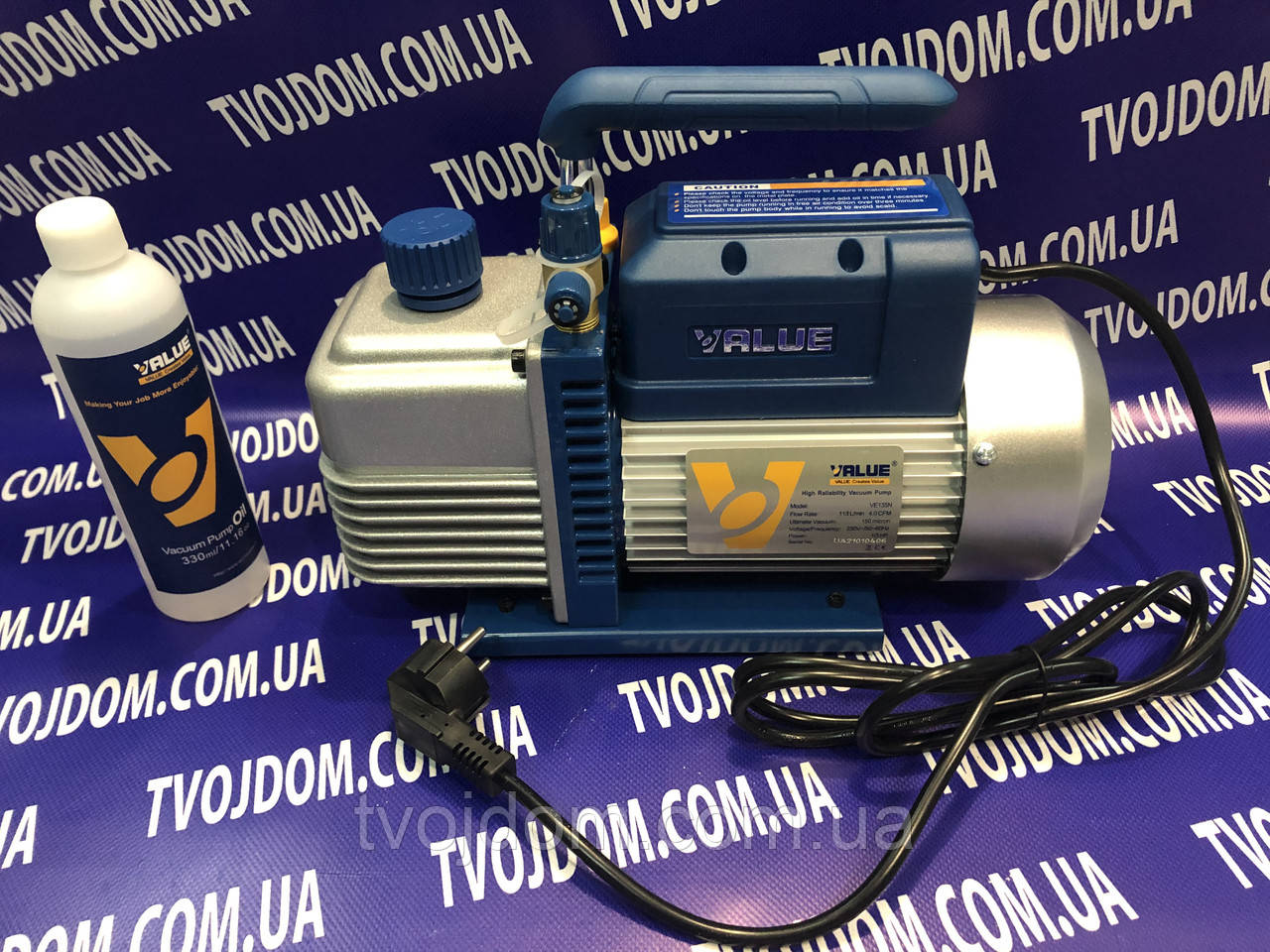 Вакуумний насос VALUE VE-135N (одноступiнчастий 100 л./хв.)