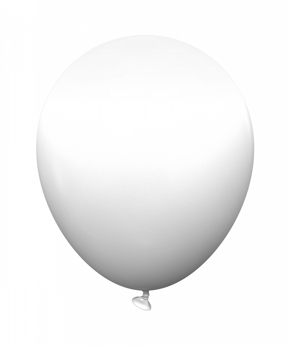 Кулі пастель білий (white) 12" Kalisan