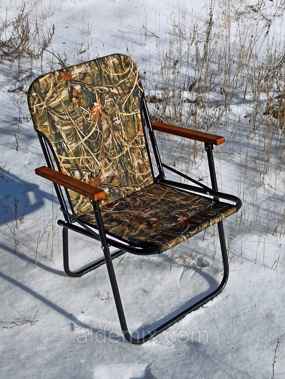 Крісло для пікніка та кемпінгу, складаний туристичний і рибальський стілець зі спинкою "Патріот" відпочинок на природі