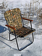 Крісло для пікніка та кемпінгу, складаний туристичний і рибальський стілець зі спинкою "Патріот" відпочинок на природі