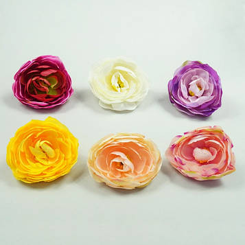 Камелія штучна мікс 6 кольорів(КОД: p AB246_MIX1) | Д-8 см | виробництво Польща | 72 шт. в упаковці