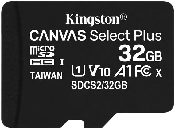 Картка пам'яті MicroSDHC 32GB UHS-I Class 10 Kingston Canvas Select Plus R100MB/s (SDCS2/32GBSP)