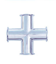 Хрестовина нержавіюча під Кламп Дн 51 (діаметр під затиск 64 мм), AISI 304