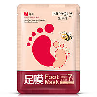 Маска - носочки для ног увлажняющая с экстрактом меда Bioaqua Foot Mask, 35г/1пара