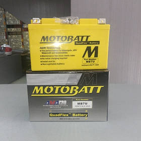 Аккумулятор для мотоцикла гелевый MOTOBATT AGM 6,5Ah 100A размер 151 x 65 x 94 мм MB7U