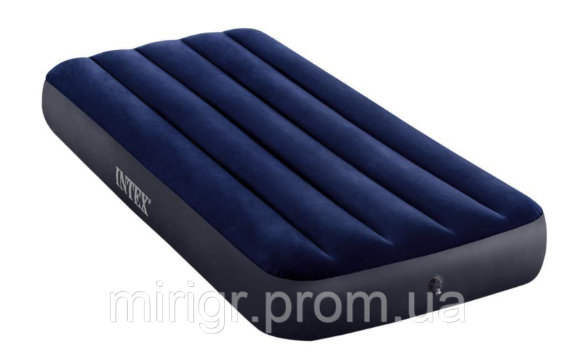 Матрас надувной односпальный, для сна и отдыха, размер 76 x 191 x 25 cм, велюровая поверхность - фото 1 - id-p346878494