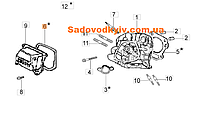 Прокладка крышки цилиндра для культиватора Oleo-Mac MH 150 RKS (L66150278)