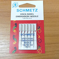 Иглы вышивальные Schmetz Embroidery 130/705 H-E, № 75