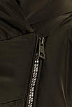 Довга жіноча куртка демісезонна Finn Flare A19-11019-200 чорна S, фото 5
