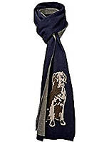 Шарф мужской синий Cotton Traders Dog Scarf