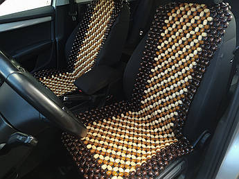 Автомобільна масажна накидка з дерева — натуральний роликовий масажер для сидіння