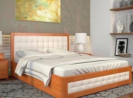 Ліжко дерев'яне" Рената Д" з підйомним механізмом - фото 3 - id-p1067330044