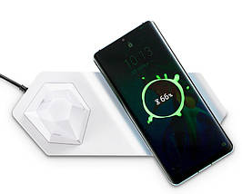 Бездротова зарядка для Apple + RGB нічник LUXCEO W9 LED, фото 3