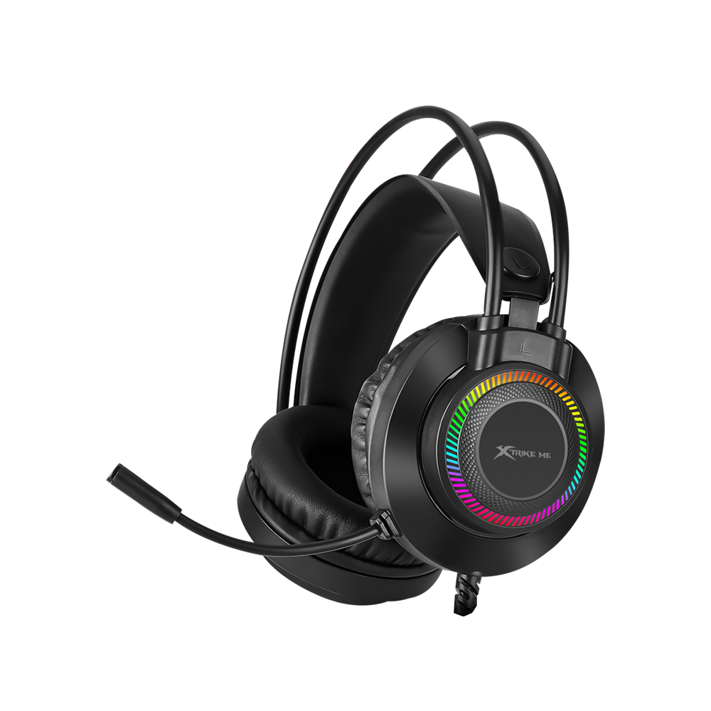 Ігрові навушники з мікрофоном XTRIKE ME Gaming RGB Backlight GH-509. Black, фото 1