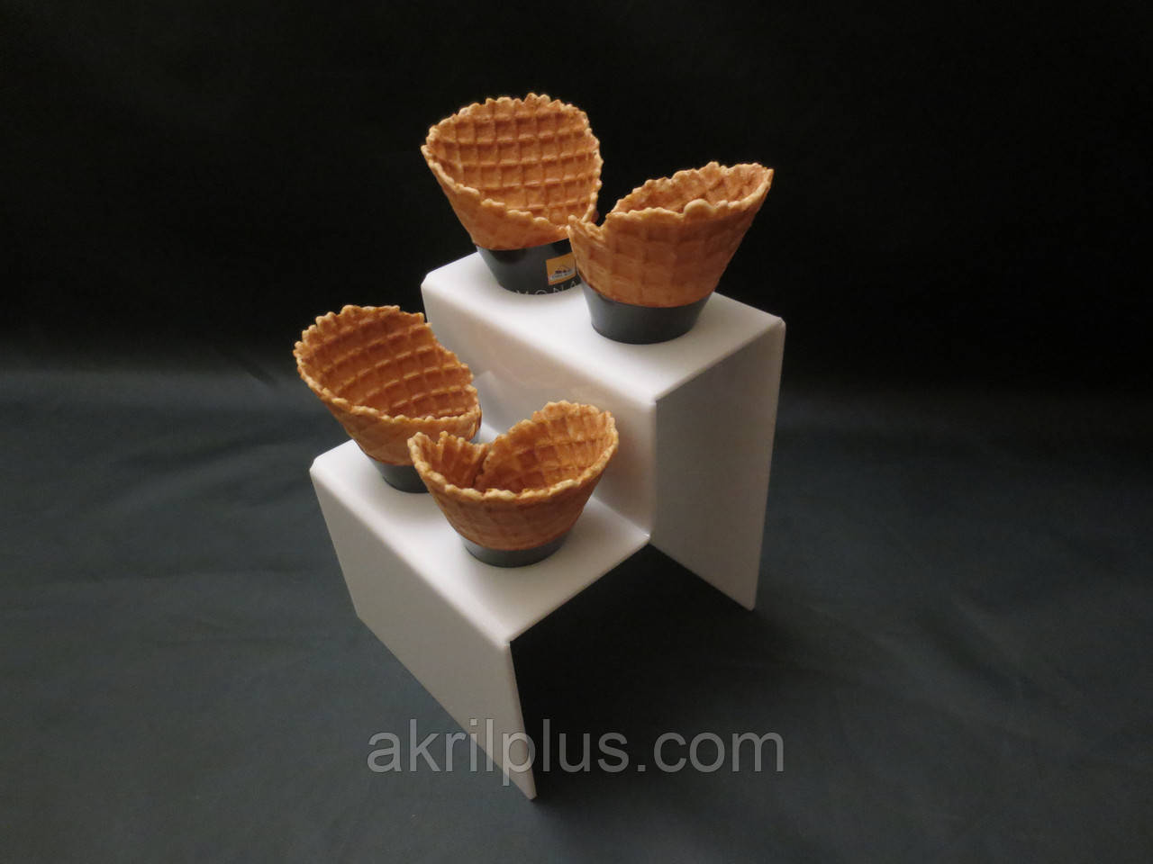 Драбинка під вафельні ріжки з морозивом на 4 шт., фото 1