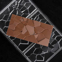 Форма полікарбонатна для шоколаду Плитка "бите скло"