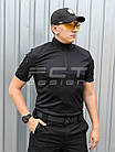 Убакс  бойова сорочка короткий рукав чорна з термотканини CoolPass antistatic, фото 3