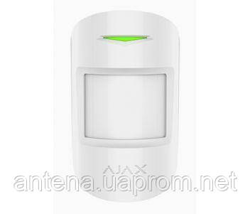 Бездротовий комбінований датчик руху і розбиття скла AJAX COMBIPROTECT (WHITE)