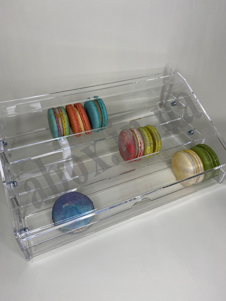 Підставка для макарунсу з кришкою 3 сходинки | Тістечка, фото 1