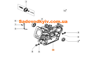 Корпус циліндра для культиватора Oleo-Mac MH 180 RKS (L66150272)