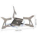 Пальник титановий складний Lixada STV-02 на сухий спирт, туристична спиртова плита, спиртівка для розігріву їжі, фото 6