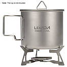 Пальник титановий складний Lixada STV-02 на сухий спирт, туристична спиртова плита, спиртівка для розігріву їжі, фото 8