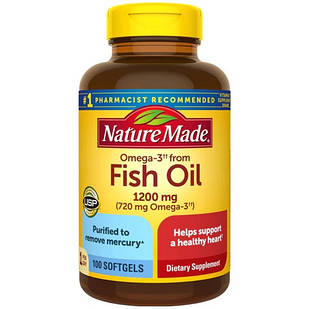 Nature Made Fish Oil One Per Day 1200 mg (750 мг Omega-3)  риб'ячий жир, 100 ЖК