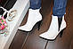 Ботильйони жіночі білі на підборах Д683, фото 4