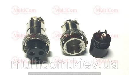 01-06-084. Гніздо MIC 323 big під кабель, 3pin, діам.-20мм