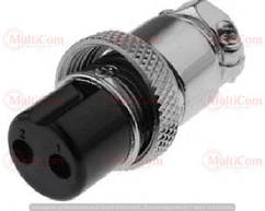 01-06-081. Гніздо MIC 322 big під кабель, 2pin, діам.-20мм