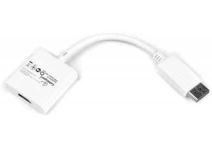 Адаптер Cablexpert DisplayPort-HDMI 0.1м White  (A-DPM-HDMIF-002-W)