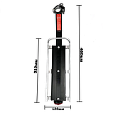 Багажник для велосипеда. Подовжений. Алюмінієвий чорний. Велосипедний багажник. Велобагажник. Багажник вело., фото 4