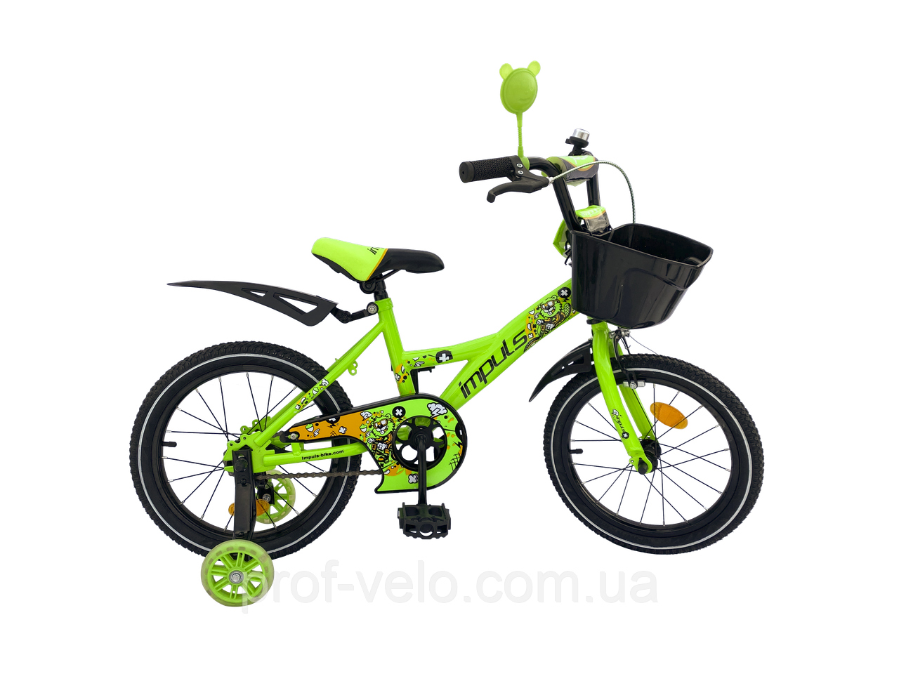 Велосипед 16" дюймів 2-х колесний Impuls SP Beaver салатовый